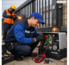 Servis samonosnej priemyselnej koľajnicovej brány